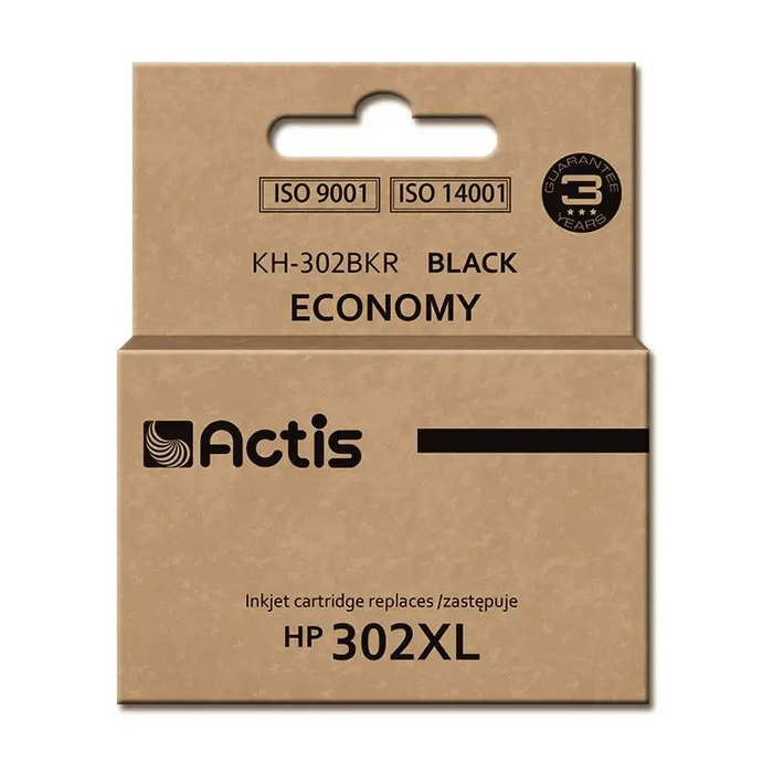 Actis KH-302BKR ink (replacement for HP 302XL F6U68AE; Premium; 15 ml; black) - For HP printers (with