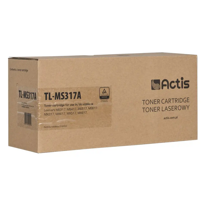 Actis TL-MS317A toner (replacement for Lexmark 51B2000; Standard; 2500 pages; black) - For Lexmark printers (without