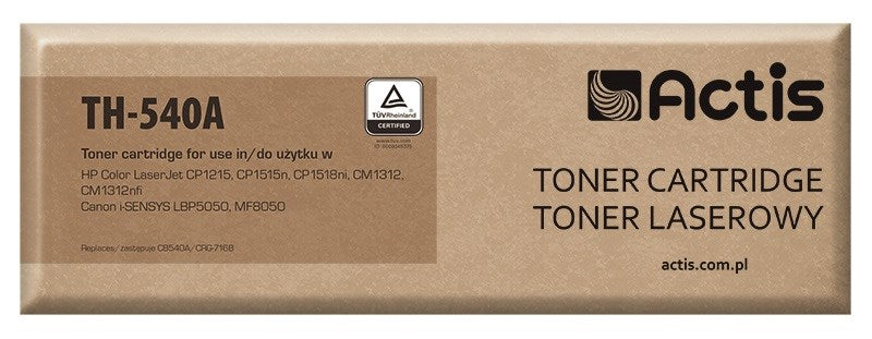 Actis TH-540A toner (replacement for HP 125A CB540A, Canon CRG-716B; Standard; 2400 pages; black)