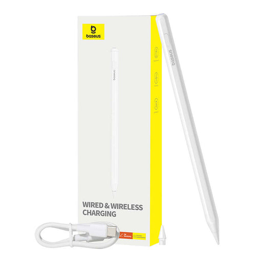 Active stylus Baseus Smooth Writing Series with wireless and cabled charging (White) - Tablet styluses<<<GSM
