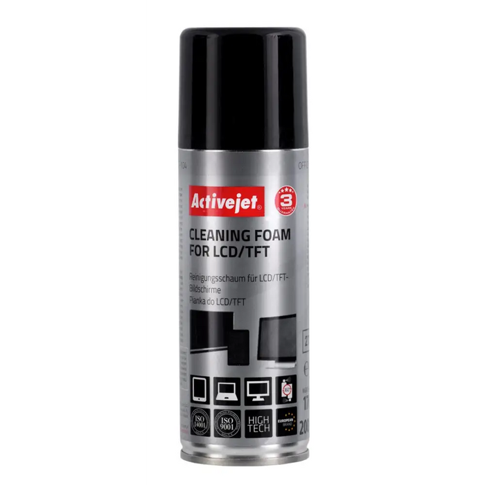 Activejet AOC-104 cleaning foam for matrices LCD/TFT 200ml - FoamsARC-PIA<<<CleanersARC<<<ActionPL