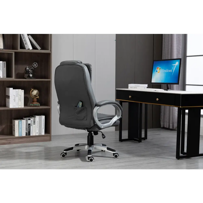 Activejet heated office chair with massage YK7304 grey - Office armchairsFOE-BIU<<<ArmchairsFOE<<<ActionPL