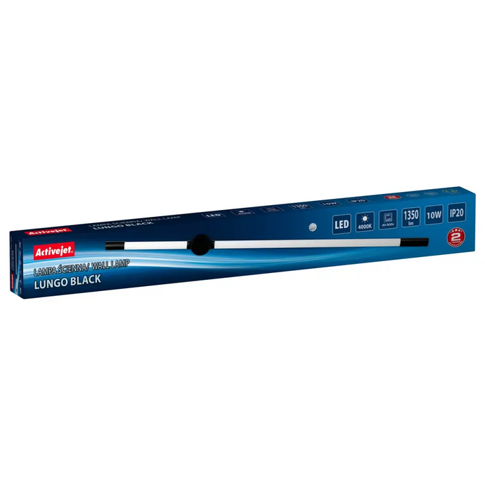 Activejet LED wall lamp AJE-LUNGO Black - SconcesOSW-KIN<<<LightingOSW<<<ActionPL