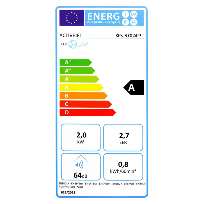 Activejet portable air conditioner KPS-7000APP - Portable air conditionersKLI-PRZ<<<Air-conditioningKLI<<<ActionPL