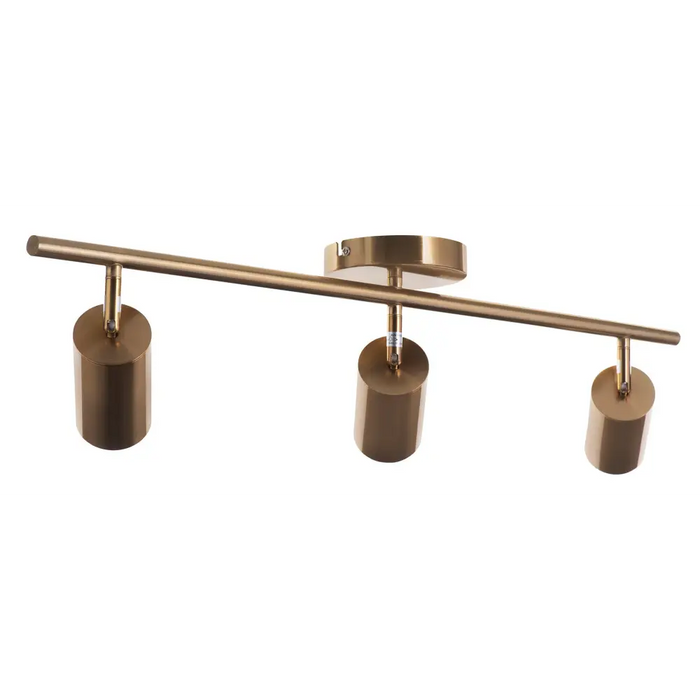 Activejet SPECTRA triple gold ceiling wall lamp strip spotlight GU10 for living room - Strips