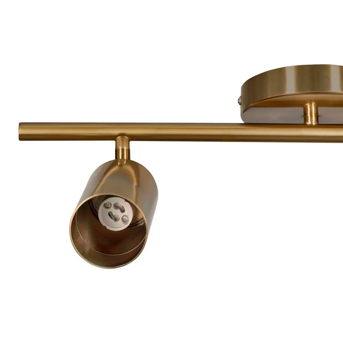 Activejet SPECTRA triple gold ceiling wall lamp strip spotlight GU10 for living room - Strips