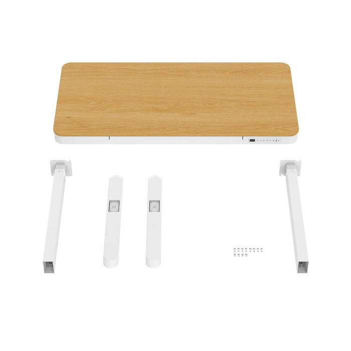 ACTIVEJET desk with electric height adjustment 140x70 ET119W-C white/oak