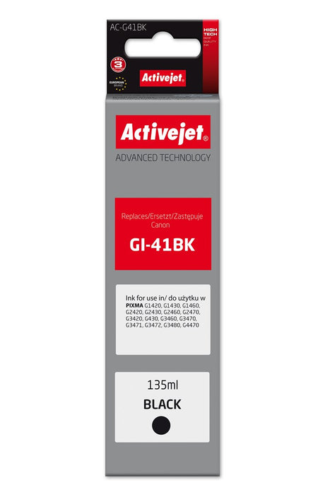 Activejet AC-G41Bk Ink Bottle (Replacement Canon GI-41BK 4528C001; Supreme; 135 ml; Black)