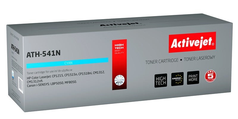 Activejet ATH-541N Toner (replacement for HP 125A CB541A, Canon CRG-716C; Supreme; 1500 pages; cyan)
