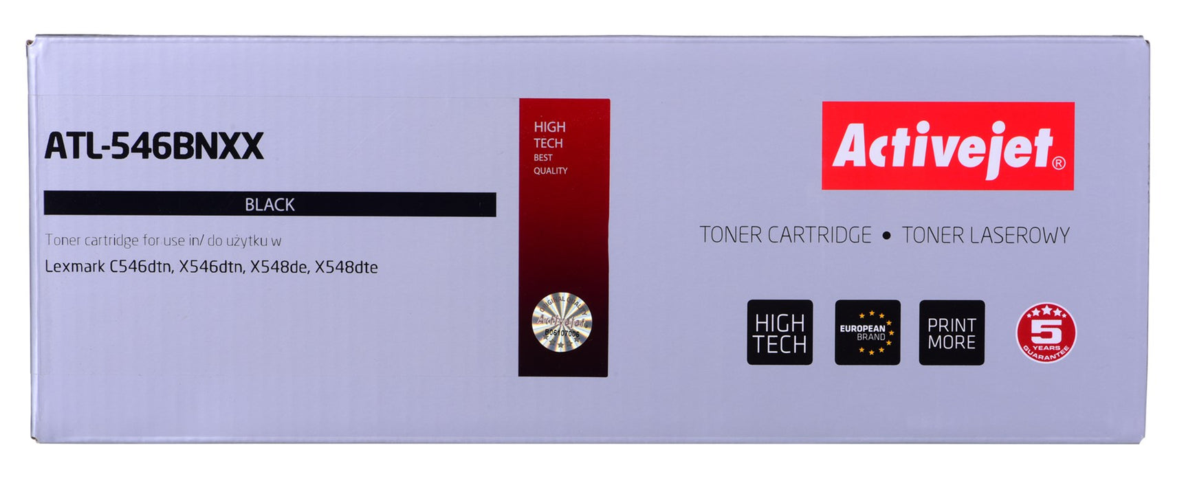 Activejet ATL-546BNXX Toner (replacement for LEXMARK C546U1KG; Supreme; 8000 pages; black)