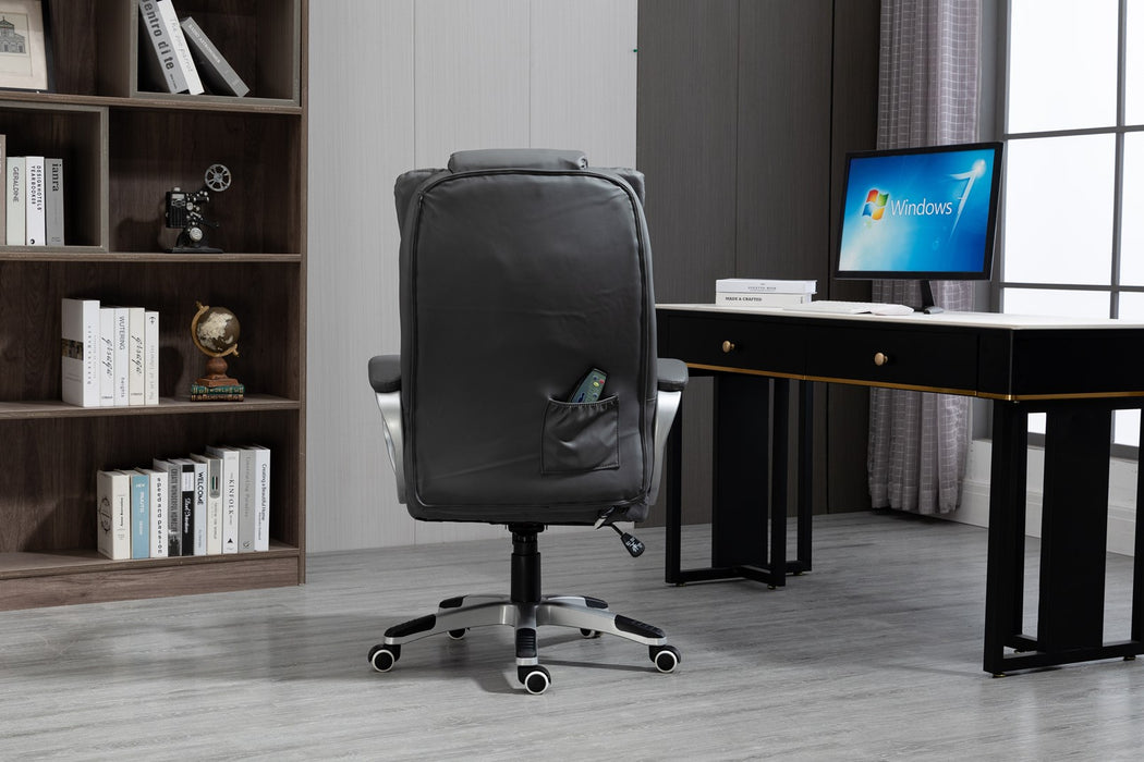 Activejet heated office chair with massage YK7304 grey