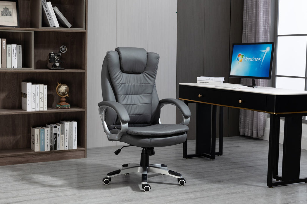 Activejet heated office chair with massage YK7304 grey