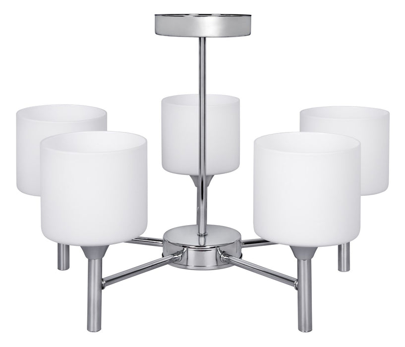 Classic chandelier pendant ceiling lamp Activejet MIRA Chrome 5xE27 for living room