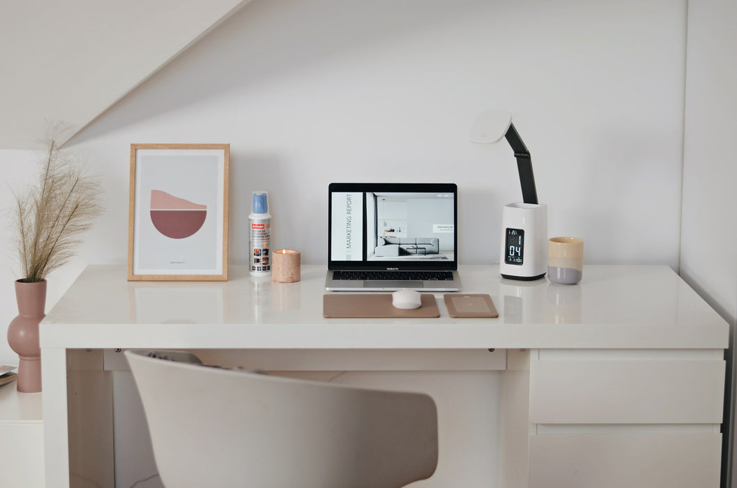 Activejet AJE-TECHNIC LED desk lamp with display white