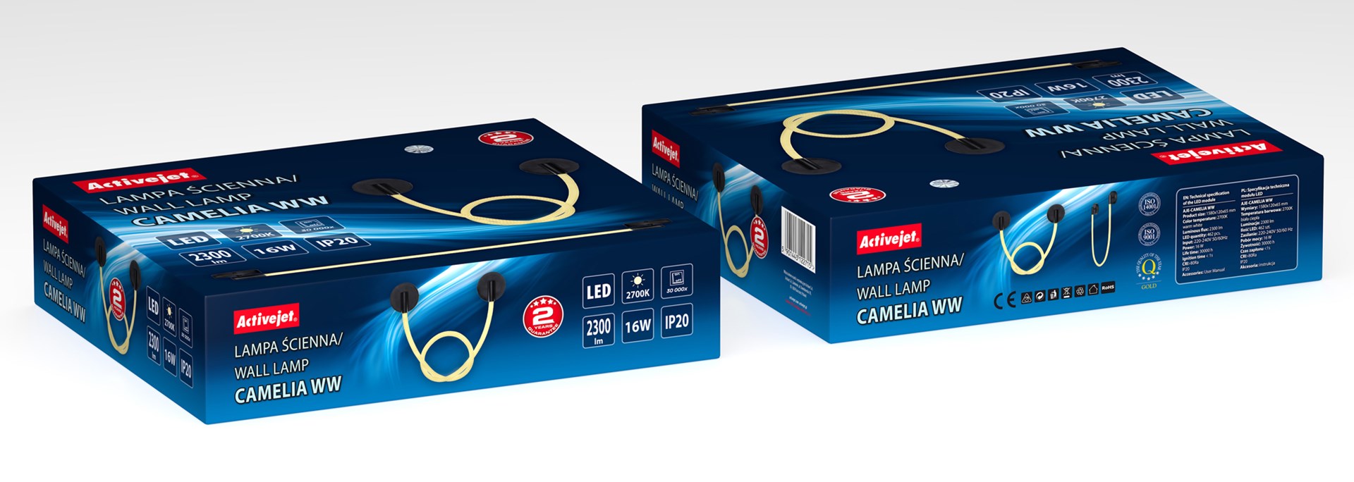 Activejet LED wall lamp AJE-CAMELIA WW
