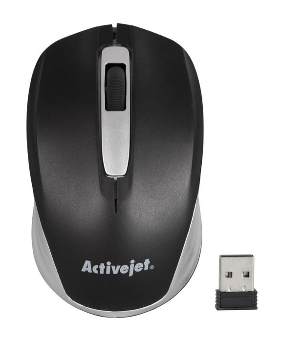 Activejet AMY-313 Mouse wireless USB (optical; 1200 DPI; black and gray)