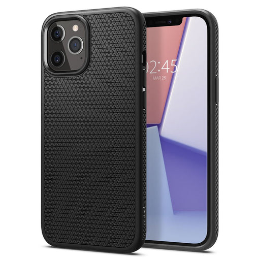 Spigen Liquid Air Case for iPhone 12 / iPhone 12 Pro - Matte Black - Cell phone cases and covers<<<HurtelXML
