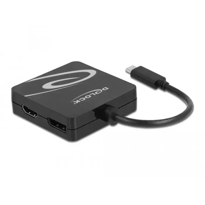 Adapter 4 in 1 Delock 63129 USB-C male - VGA / DVI / DP / HDMI female Black - PC кабели<<<Кабели<<<ValiAPI