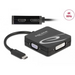 Adapter 4 in 1 Delock 63129 USB-C male - VGA / DVI / DP / HDMI female Black - PC кабели<<<Кабели<<<ValiAPI
