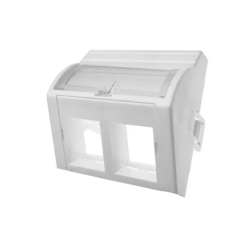 Adapter 45x45 2xRJ45 (convex angle) ALANTEC - OutletsKGW-GNI<<<Cables jacks and plugsKGW<<<ActionPL