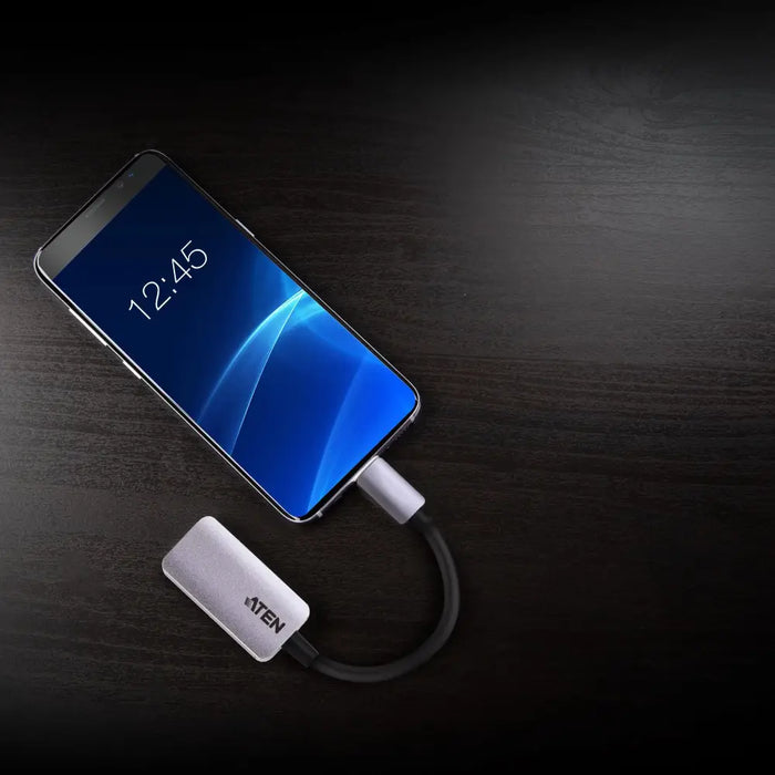 Adapter ATEN UC3008A1 USB-C male - HDMI female 4K Black - PC кабели<<<Кабели<<<ValiAPI&&&Адаптери<<<Компютър Кабели и