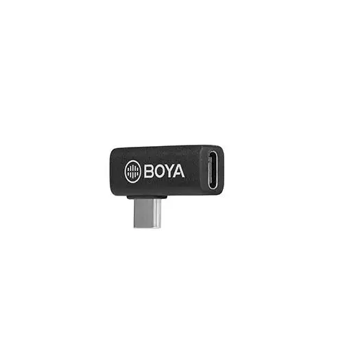 Adapter BOYA USB-C female to male Angled Black - Кабели за мобилни