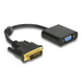 Адаптер DeLock DVI-D 24 + 1 мъжко - VGA женско Черен - Адаптери конвертори<<<Кабели<<<ValiAPI