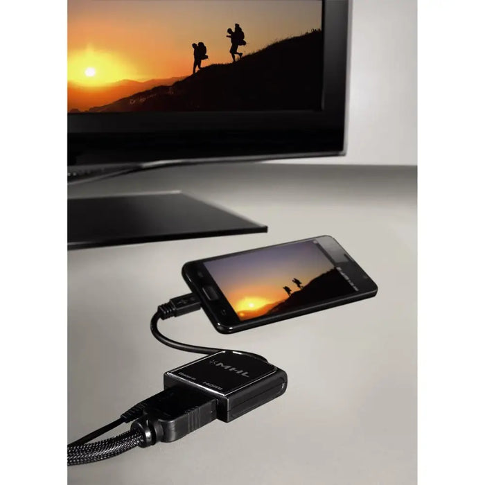 Адаптер HAMA MHL (Mobile High-Definition Link) 54510 Черен - Адаптери конвертори<<<Кабели<<<ValiAPI