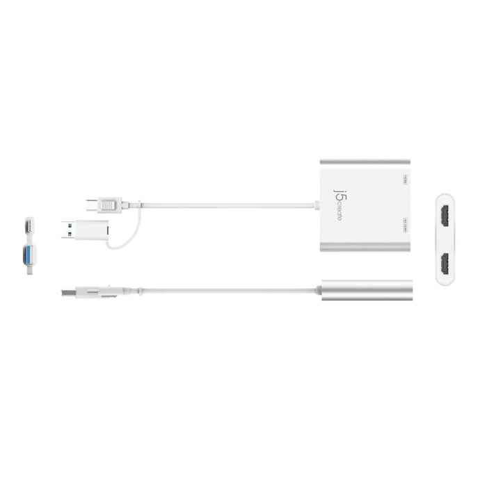 Adapter j5create JCA365 For 2 monitors USB-C - 2 x HDMI - Адаптери конвертори<<<Кабели<<<ValiAPI