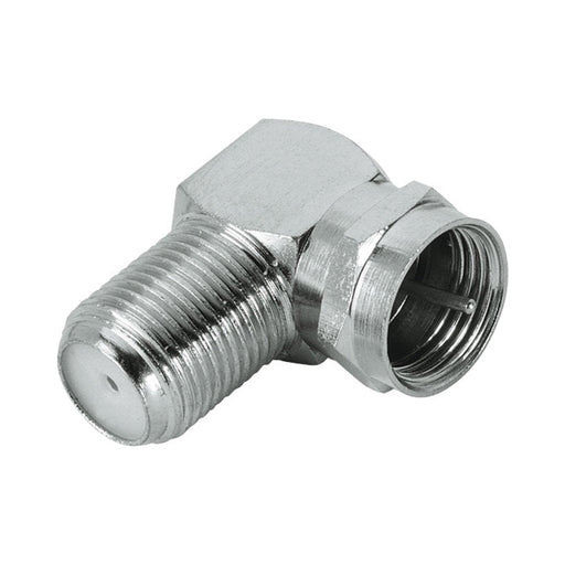 ADAPTER SAT-F CONNECTOR M-FEMALE CURVED HAMA - Инсталационни материали<<<Електроматериали<<<Строителни