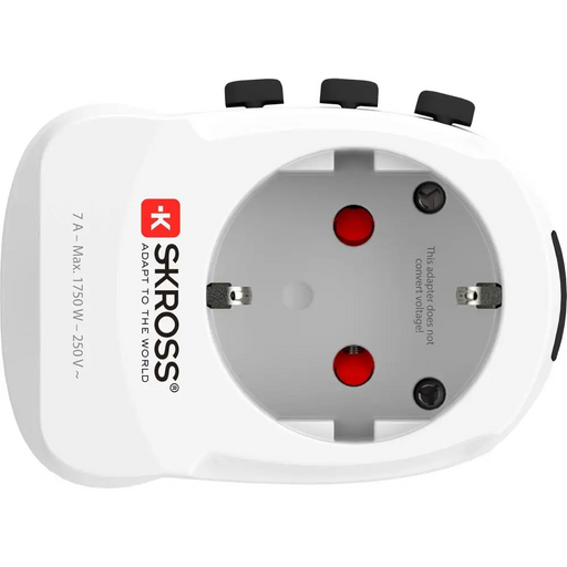 Адаптер SKROSS PRO Light USB 1.302472 World Бял - Аксесоари за контакти<<<Продукти за дома<<<ValiAPI