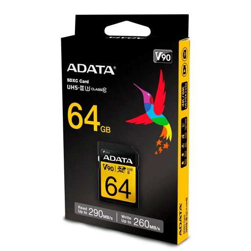 ADATA 64GB SDXC UHS-II U3 CLASS 10 - Flash медии<<<ADATA памети и аксесоари<<<ADATA<<<PolyComp&&&SecureDigital flash