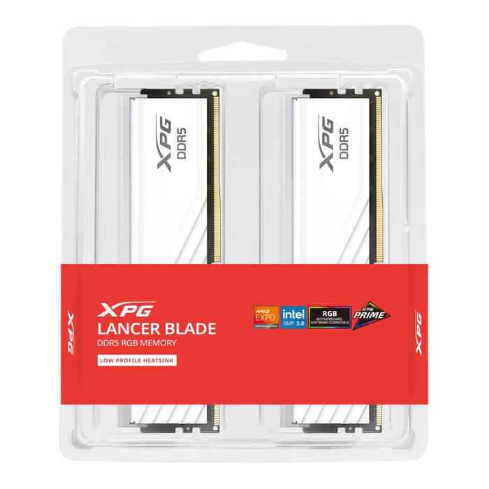 ADATA LANCER BLADE RGB 32GB (2x16GB) DDR5 6000 MHz CL30 White