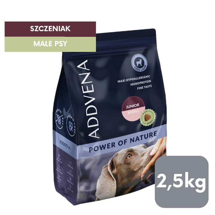 ADDVENA Power of Nature Junior Small Lamb - dry dog food - 2,5kg