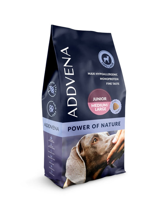 ADDVENA Power of Nature Junior Medium/Large Lamb - dry dog food - 10kg