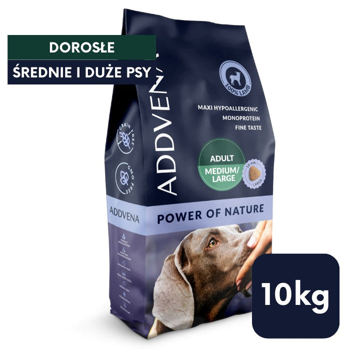 ADDVENA Power of Nature Adult Medium/Large Lamb - dry dog food - 10kg