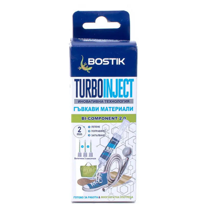 ADHESIVE FOR FLEXIBLE MATERIALS 10 G 3 TIP BOSTIK TURBO INJECT - Лепила<<<Лепила и ленти<<<Бои и