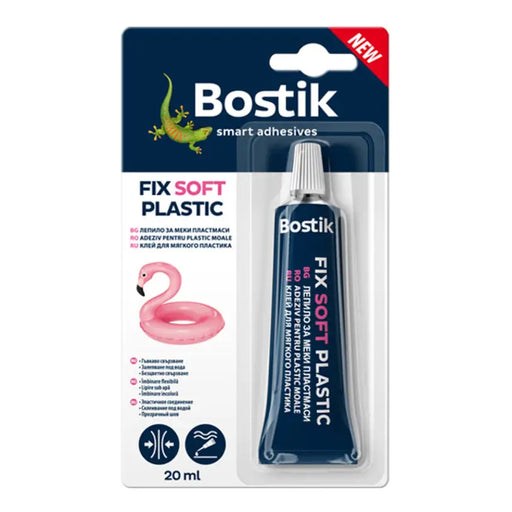 ADHESIVE FOR SOFT PVC FIX SOFT PLASTIC 20 ML BOSTIK - Лепила<<<Лепила и ленти<<<Бои и