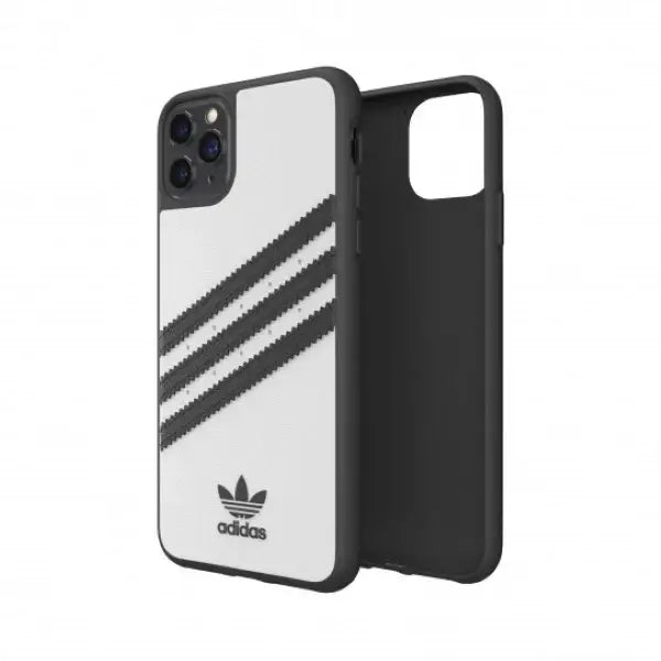 Adidas Moulded Case PU for iPhone 11 Pro Max - White and Black - Cell phone cases and covers<<<HurtelXML