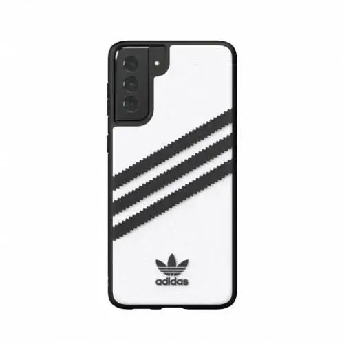 Adidas OR Moudled Case PU for Samsung Galaxy S21+ - White and Black - Cell phone cases and covers<<<HurtelXML