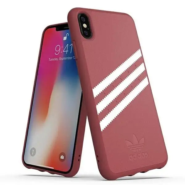 Adidas OR Moulded PU Suede iPhone Xs Max Case - Pink - Cell phone cases and covers<<<HurtelXML