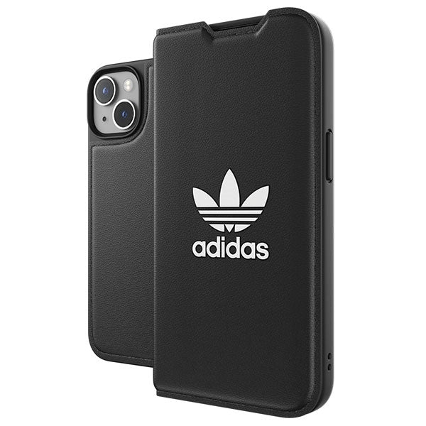 Adidas OR Booklet Case BASIC iPhone 14 6.1" black/black white 50181