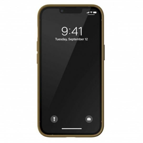 Adidas OR Molded Case PU for iPhone 13 Pro Max - Beige and Gold