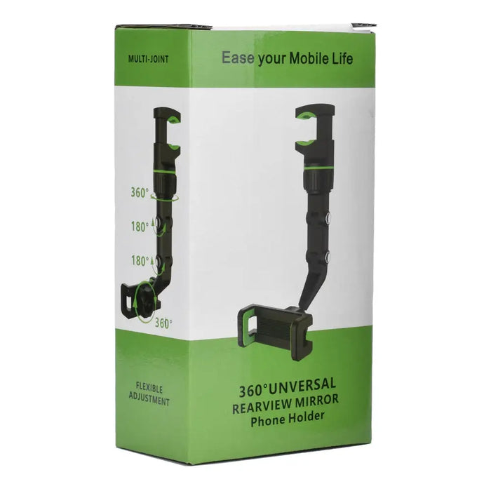 Adjustable car rearview mirror holder for smartphone - Cell phone holders<<<HurtelXML