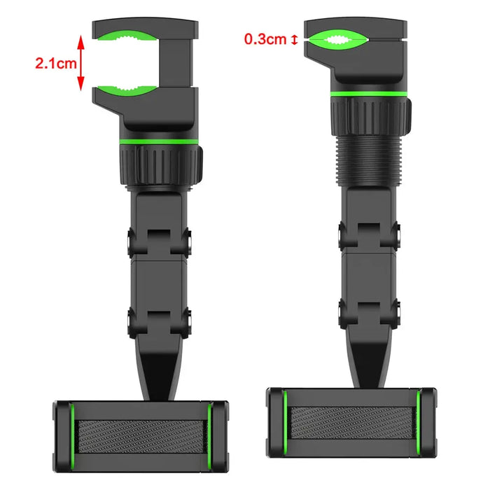 Adjustable car rearview mirror holder for smartphone - Cell phone holders<<<HurtelXML