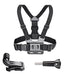 Adjustable harness for a sports camera with a rotating tripod and a phone stand - Photo accessories<<<HurtelXML