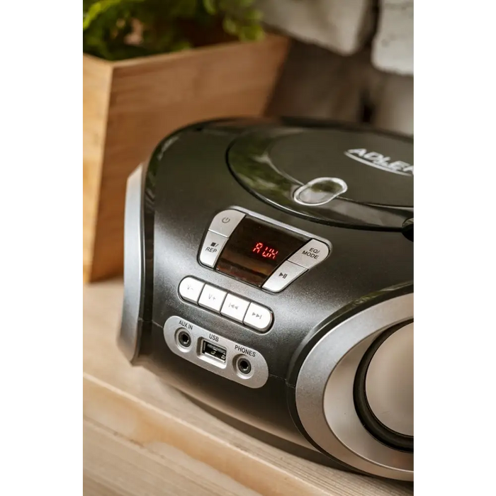 Adler AD 1181 CD player Portable CD player Black Silver - Radios and boomboxesOAV-RAP<<<Audio-video