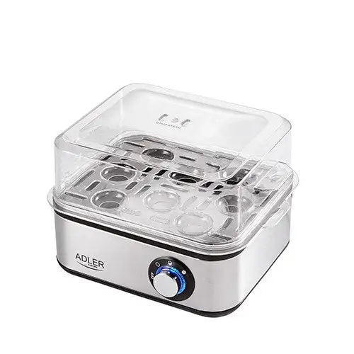 Adler AD 4486 egg cooker 8 egg(s) 800 W Black,Satin steel,Transparent - Egg boilersAGD-JAJ<<<Home Appliance