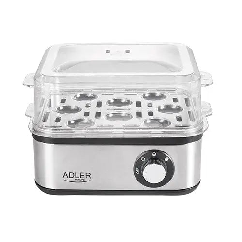 Adler AD 4486 egg cooker 8 egg(s) 800 W Black,Satin steel,Transparent - Egg boilersAGD-JAJ<<<Home Appliance
