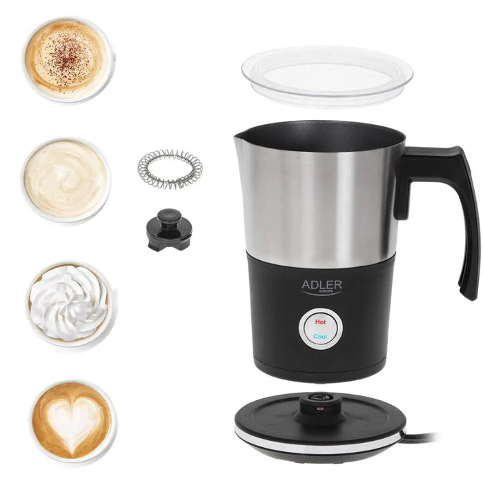 Adler AD 4497 milk frother/warmer Automatic Black - Milk frothersAGD-SDM<<<Home Appliance - ProductsAGD<<<ActionPL